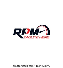 RPM Logo Design Vector Template
