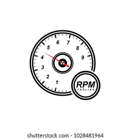 rpm logo template design