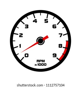 Rpm Meter, Car Speedometer Icon