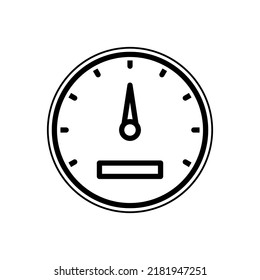 Rpm Meter Icon Outline Style