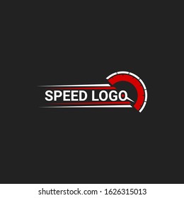 Rpm Meter or Speedometer Logo Design Vector