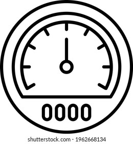 RPM Meter Vector Icon Design, Motor Vehicle Service and automobile repair shop Symbol, Lorry spare parts Sign, auto mechanic stock illustration, Vehicle Gauge Concept, 