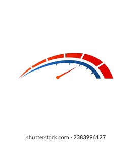 Rpm speed logo vector isolated in white background	