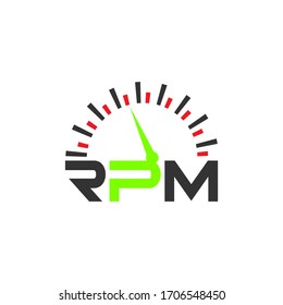 RPM vector logo graphic abstract modern template