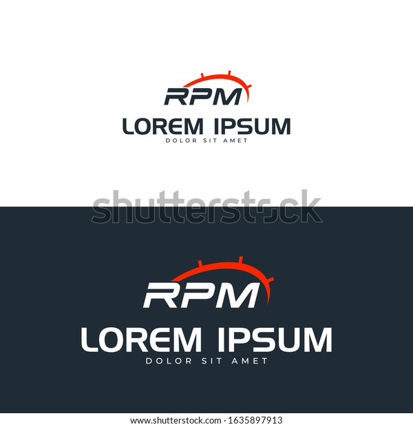 RPM vector\
logo graphic abstract modern\
template
