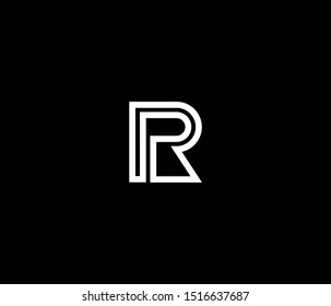 RP/PR Minimalist Logo Design. Easy to use