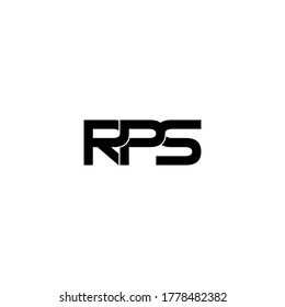letra rps diseño original de logotipo en monograma