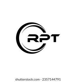 RPT Logo Design, Inspiration for a Unique Identity. Modern Elegance and Creative Design. Watermark Your Success with the Striking this Logo.