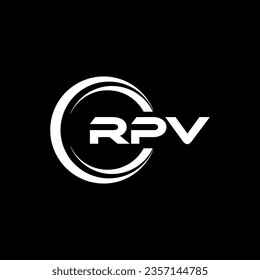 Diseño del logotipo RPV, inspiración para una identidad única. Elegancia moderna y diseño creativo. Marca tu éxito con el impresionante logotipo.