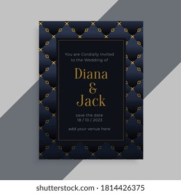 rpyal dark theme wedding invitation card design