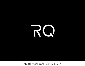 RQ abstract letters logo and monogram logo design