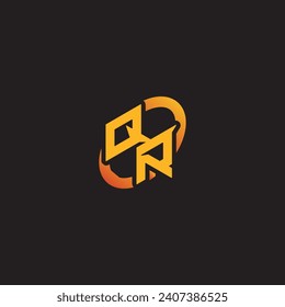 RQ-Kombinationsbrief eindeutige Initiallogo-Unterstützung für Gaming-Team, YouTube, Twitch