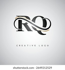 RQ Infinity Monogram Logo – Elegant Modern Letter mark Design with Luxury Loop and Stylish Branding Symbol
