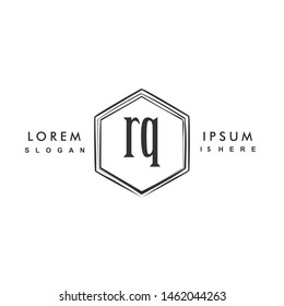 RQ Initial beauty monogram logo vector