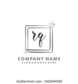 RQ Initial beauty monogram logo vector