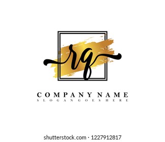 RQ Initial handwriting logo concept