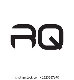 RQ initial letter logo template vector icon design