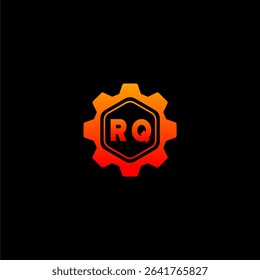 RQ Initials Tech Logo Vector Art Icons and Graphics