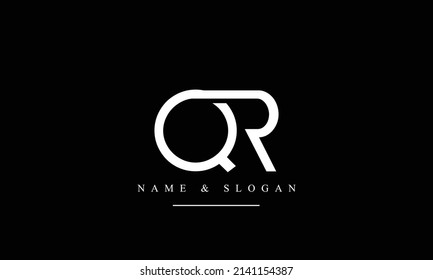 RQ, QR, R, Q abstract letters logo monogram