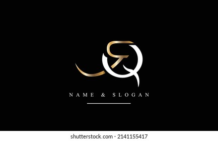 RQ, QR, R, Q abstract letters logo monogram