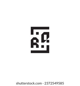 RQ square concept retro logo in high quality professional design that will print well across any print media