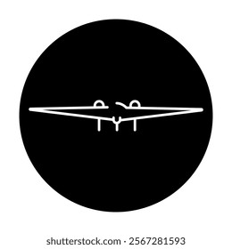 RQ-170 Sentinel (USA)  line color icon. Stealthy reconnaissance UAV. Sign for web page, mobile app, button, logo. Vector isolated button. Editable stroke.