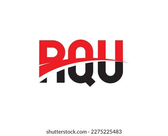 RQU Letter Initial Logo Design Vector Illustration