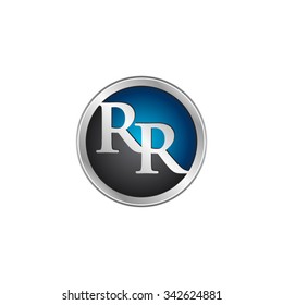 RR initial circle logo blue