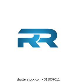 RR initial company linked letter logo