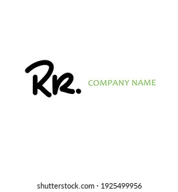 RR initial handwriting logo for identity