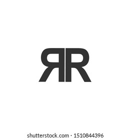 rr initial letter logo vector