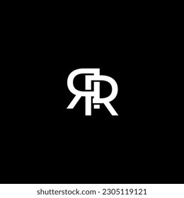 RR initial letter monogram logo