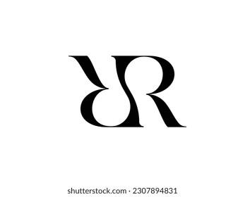RR Initial Logo with Elegant and Minimal Logogram