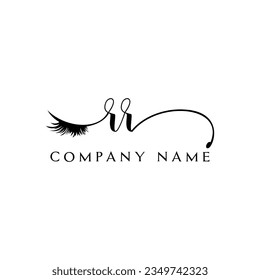 RR-Logo-Logo-Logo-Wimpernvektor, modern