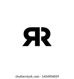 rr letter brand logo vector