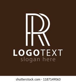 RR Letter Line Logo Element