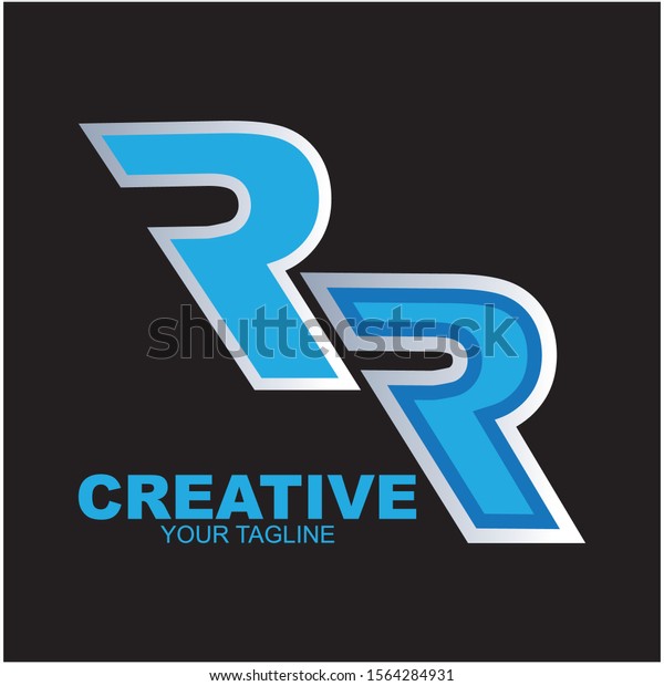 Rr Letter Logo Creative Design Modern Stock Vector Royalty Free