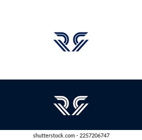RR letter logo design template elements. Modern abstract digital alphabet letter logo. Vector illustration.