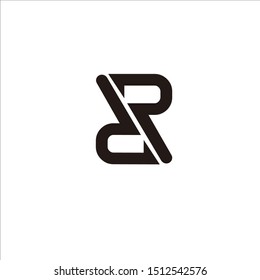 RR LETTER LOGO VECTOR, FOR WHITE BLACK BRAND NAME
