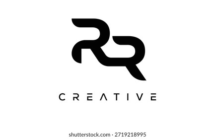 Letra RR Monograma Logotipo para identidade de marca criativa moderna