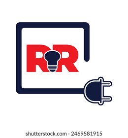 RR letter special vector logo design