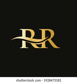 Rr Letter Type Logo Design Vector Stock Vector (Royalty Free ...