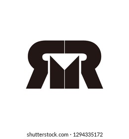 rr letter vector logo. r letter vector logo