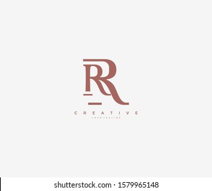 RR Linked Simple Monogram Logotype