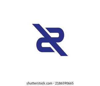 RR Logo-Design, Vektorgrafik-Vorlage