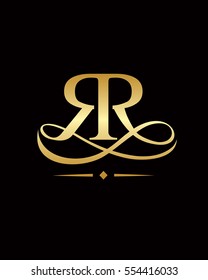 RR logo elegant, RR Luxury Logo