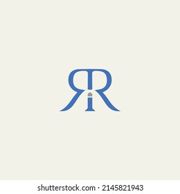 Plantilla de diseño de iconos y logotipo de RR