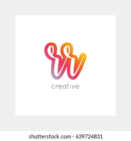 RR logo, vector. Useful as branding, app icon, alphabet combination, clip-art.