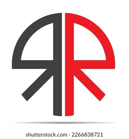 rr lrtter logo design illustrator rr