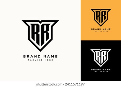 RR Monogram Initials Two Letter Creative Modern Logo Design Template for Your Business or Company